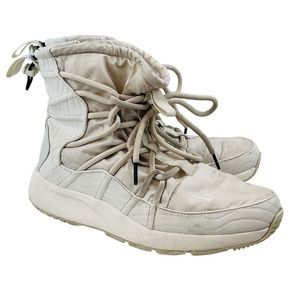 Womens 9 Nike Tanjun High Rise‎ Phantom Fashion Sneakers White A00355-003